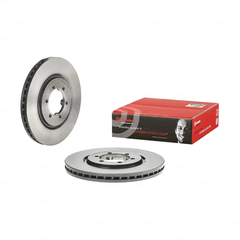 Front+Rear Brembo UV Coated Disc Rotors+NAO Pads for Ssangyong Rexton GAB 03-12 gallery
