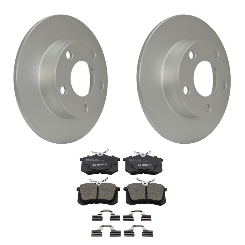 Hella Rear Rotors Bosch QuietCast Ceramic Brake Pads Kit For A6 Allroad Quattro