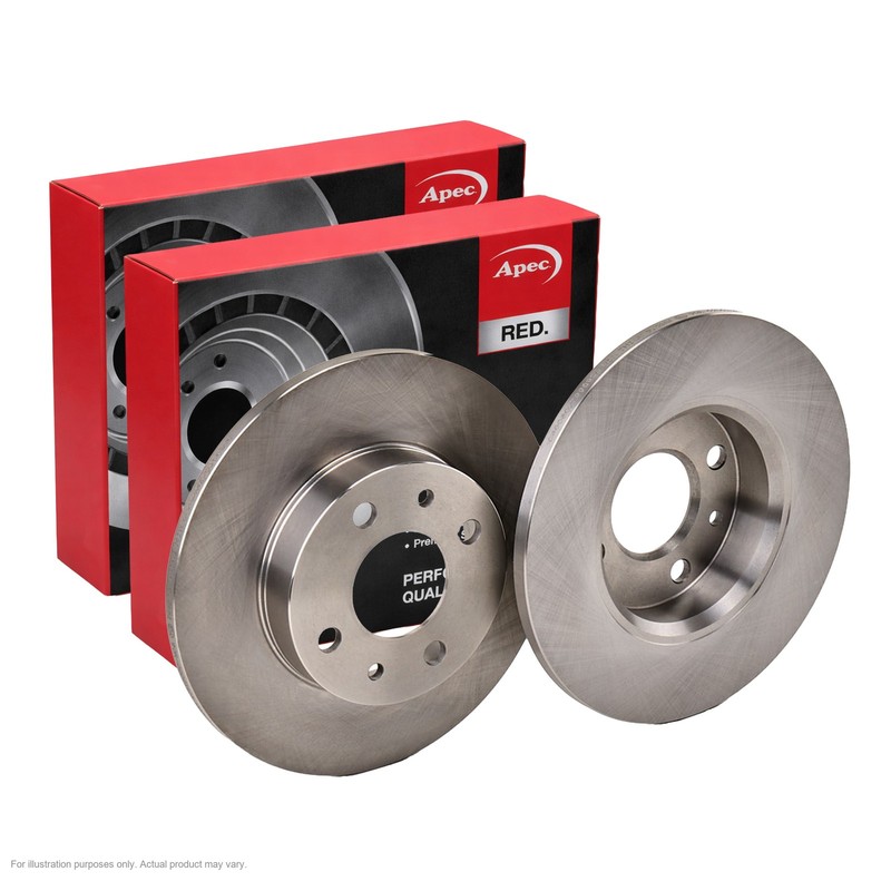 2x APEC Rear Brake Discs For LANCIA DEDRA (835_) 2.0 i.e. (835AI) 1989-92 DSK103