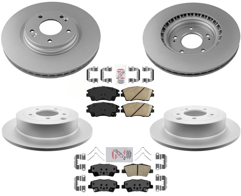 Front Rr Disc Brake Rotors Pads For 2019-21 Hyundai Tucson W/ Electric Parking
