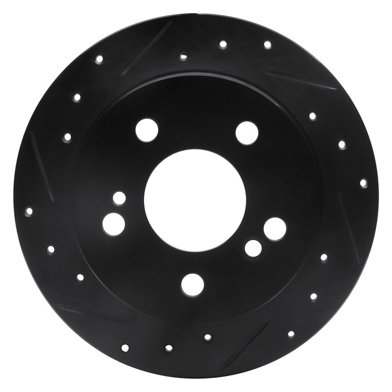 For Mercedes-Benz E300 95 Brake Rotor DFC Premium Drilled & Slotted Rear Driver