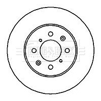 Borg & Beck 1x Brake Disc Pair BBD4081 - BRAND NEW - GENUINE - 5 YEAR WARRANTY
