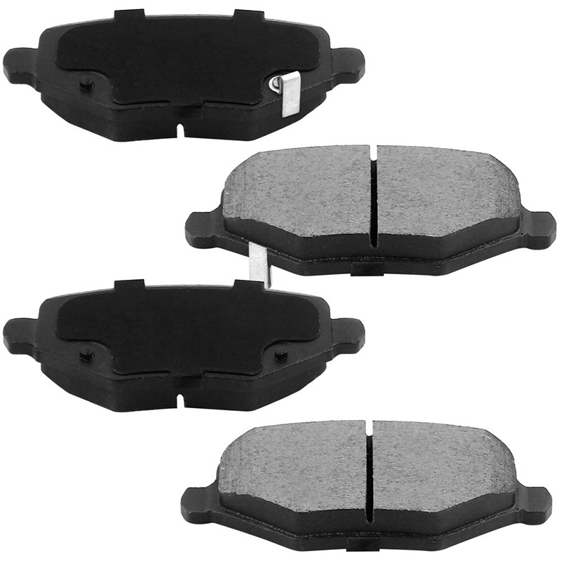 For Honda Pilot Acura Mdx Rear Drilled and Slotted Brake Rotors & Ceramic Pads gallery
