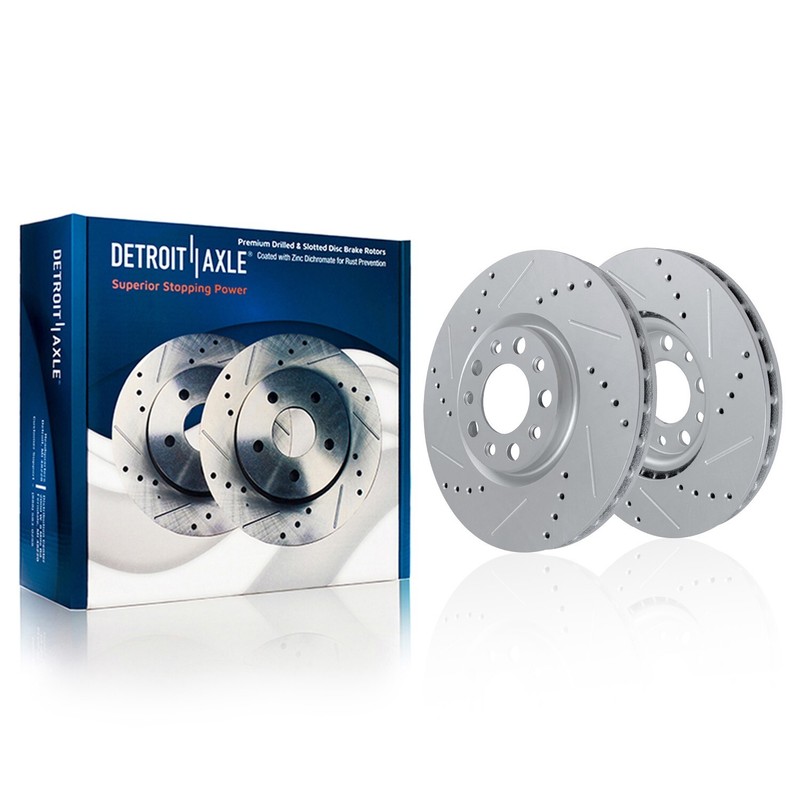 305mm Front & 278mm Rear Drilled Rotors Kit for Jeep Compass Renegade Fiat 500X gallery