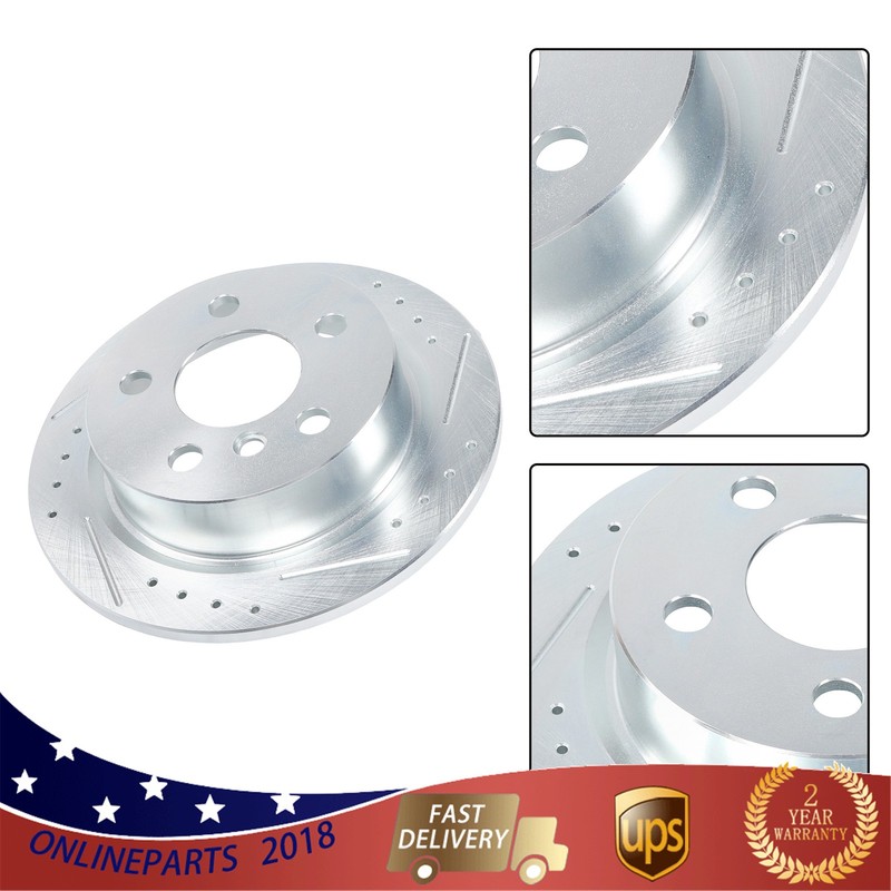 2015-16 For Mini Cooper F56 / F57 Front & Rear Drilled Brake Rotor & Brake Pads gallery