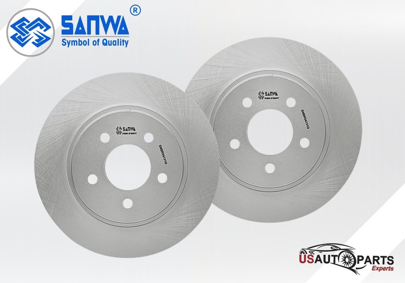 SET OF 2 REAR BRAKE ROTOR VENTED & GEOMET COATED 300 mm FOR FORD MUSTANG 05-14