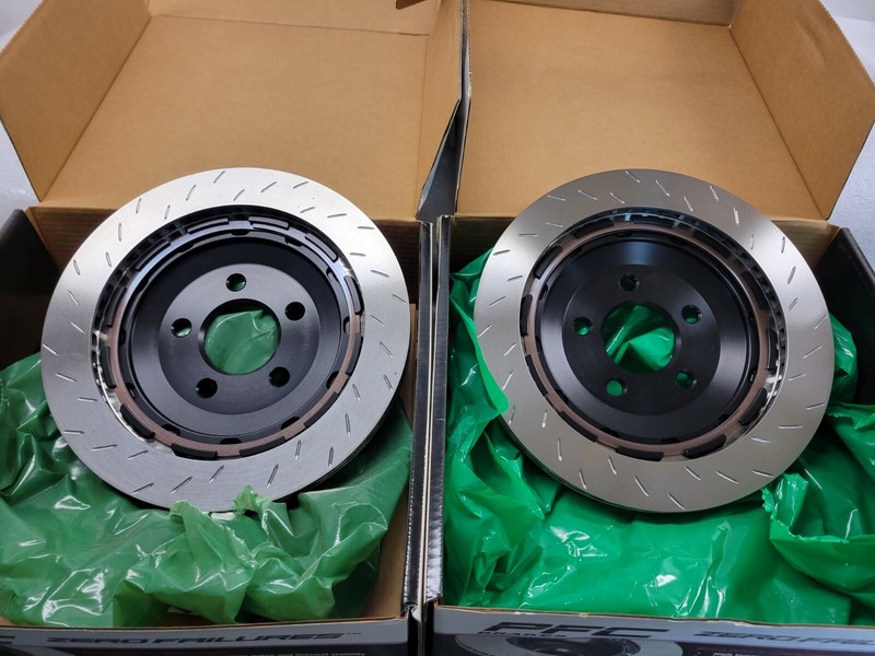 Brand New LEFT & RIGHT REAR PFC V3 Brake Rotors 330.044.63 330.044.64 NOS gallery