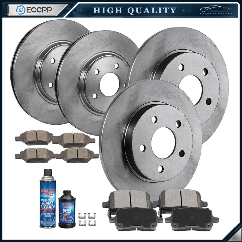 Ceramic Brake Pads And Rotors Front Rear For Chevrolet Cobalt HHR Pontiac G5