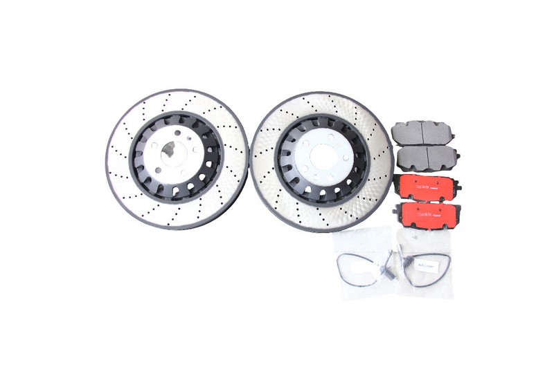 2PCS Front 375mm Drilled Brake Disc Rotors for 2018-2023 Audi RS5 US SELLER gallery