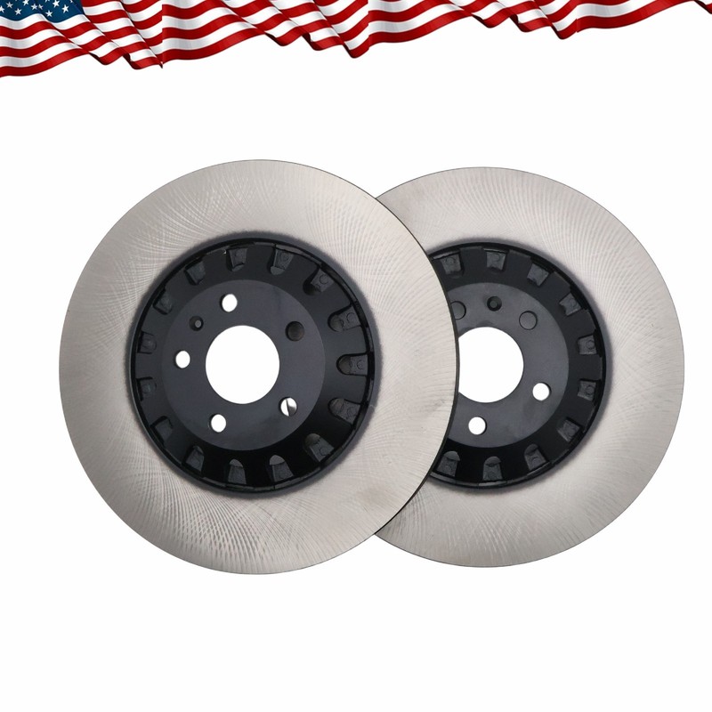 2x Performance Front 375mm Vented Brake Disc Rotors Fit For Audi A6 A8 Q Q7 Q8