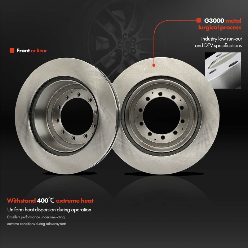 2x Front or Rear Disc Brake Rotors for Dodge Ram 4500 5500 Ford Sterling Truck gallery