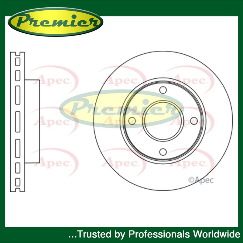 Premier Front Brake Disc Fits Nissan NV200 2010-2018 1.5 dCi 402063LG0A