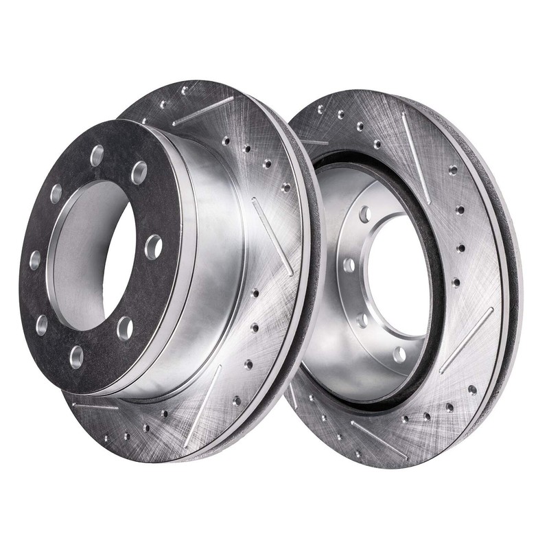 RWD Front Rear Drilled Brake Rotors Brake Pads for Ford F-250 F-350 Super Duty gallery