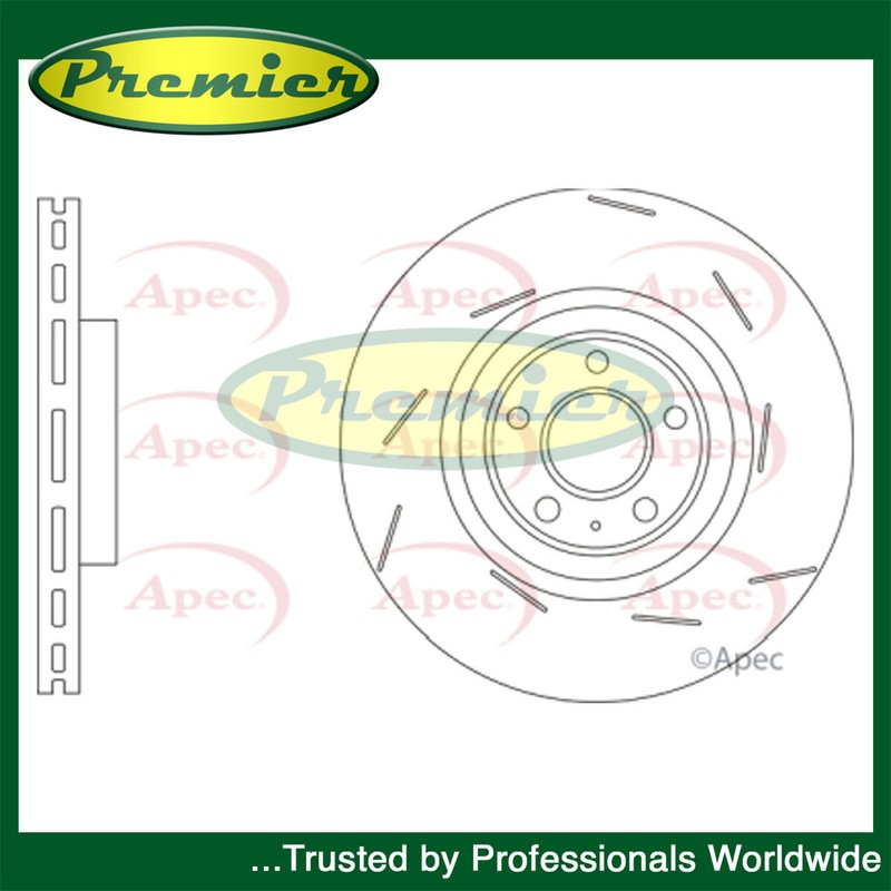 Premier Front Left Brake Disc Fits Porsche Macan 2014-2018 3.0 D 95B615301F