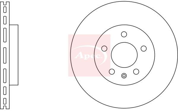 Brake Disc Front Fits Chevrolet Captiva Opel Antara Vauxhall Antara APEC DSK2660