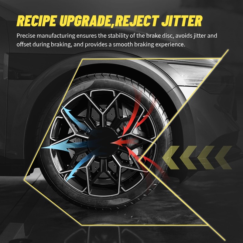 Front Rear Drilled Disc Brake Rotors Set for 2010-2013 Kia Forte Koup 2.4L gallery