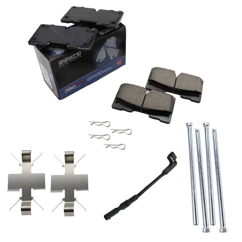 DuraGo Front Rotors Akebono ProACT Ceramic Disc Brake Pad Kit For Silverado 1500 gallery