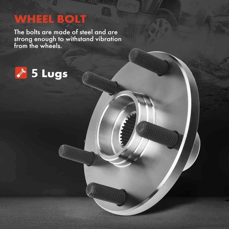 Front Disc Brake Rotors & Pads + Hub Bearing for Toyota Camry Avalon 98-04 Lexus gallery