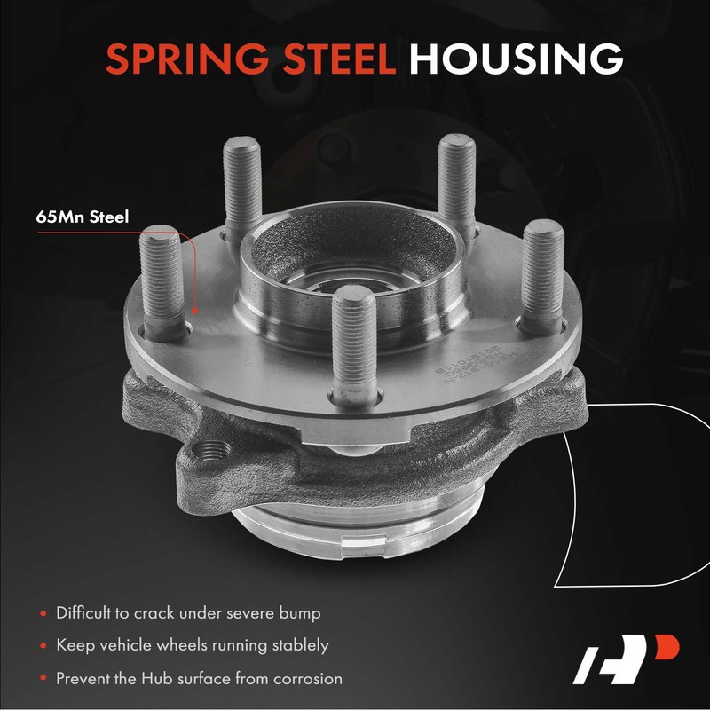 A-Premium Front Drilled Rotor & Pad+Wheel Hub Bearing for INFINITI M35 2010 QX70 gallery