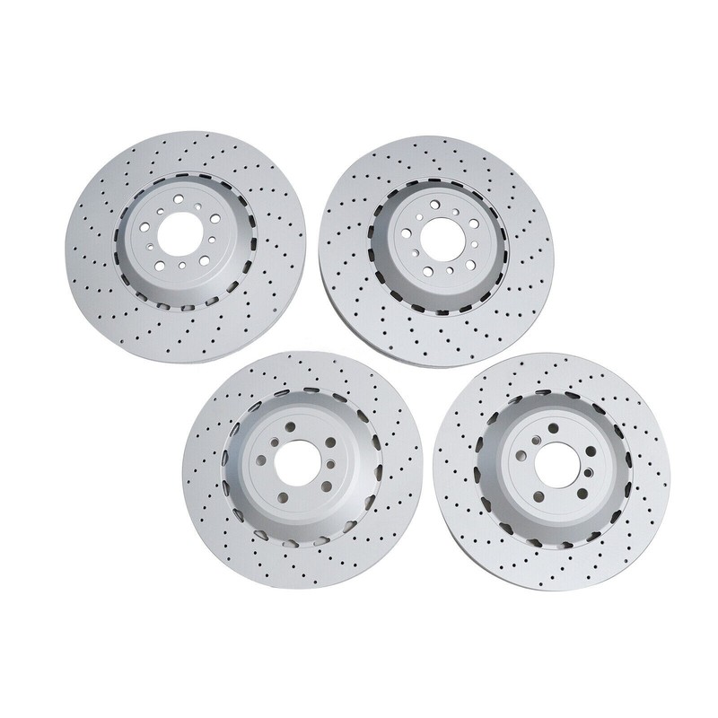 NEW For BMW F06 F10 F12 M5 M6 Front & Rear Vented & Drilled Disc Brake Rotors US gallery