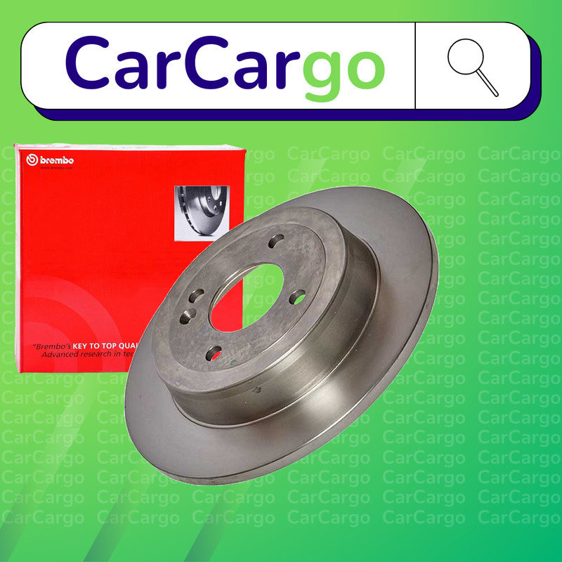 Brembo Solid Rear Brake Discs Pair Bayon 1.0 T-GDI 48V-Hybrid 2021-2024 262 mm