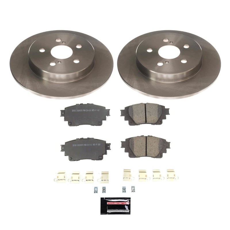 Powerstop Evolution Front Rear 4 Wheel 255mm Discs & Pads Kit for 20-22 Corolla gallery