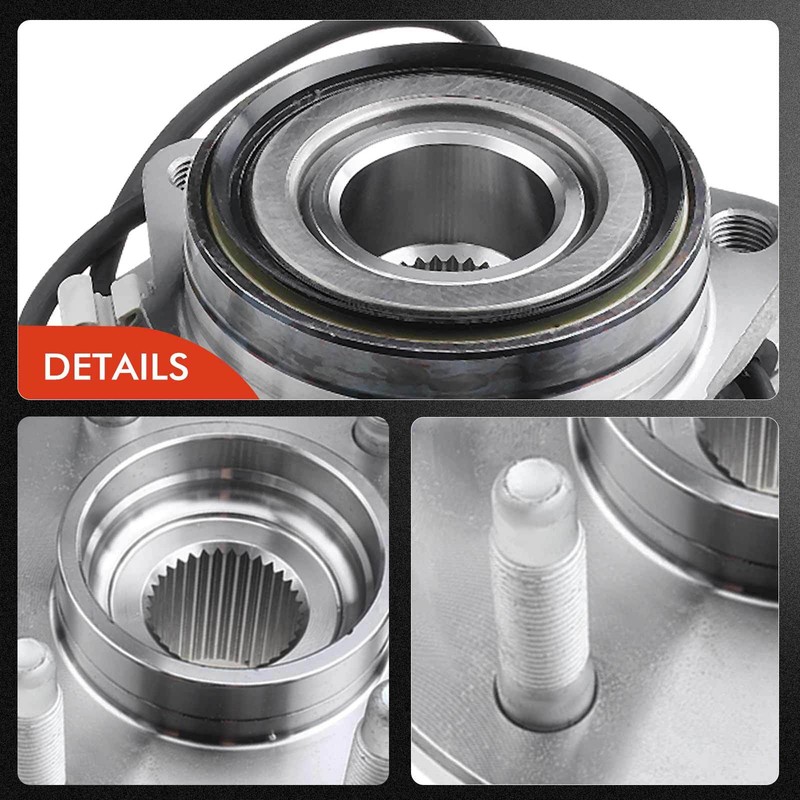 8pcs Front Drilled Rotor & Pads + Hub Bearing for Chevrolet Silverado GMC Sierra gallery