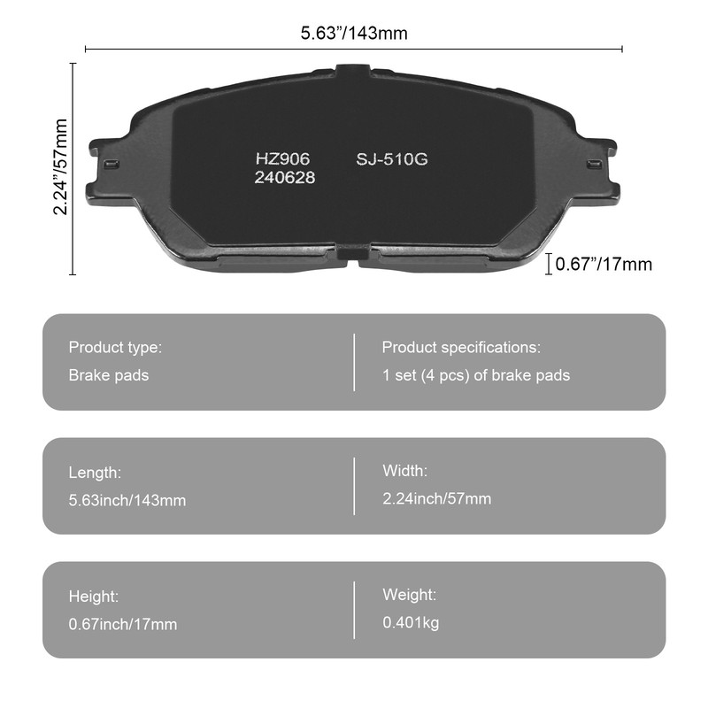 New Front Disc Rotors Ceramic Brake Pads Fits for 2004 - 2010 Toyota Sienna US gallery
