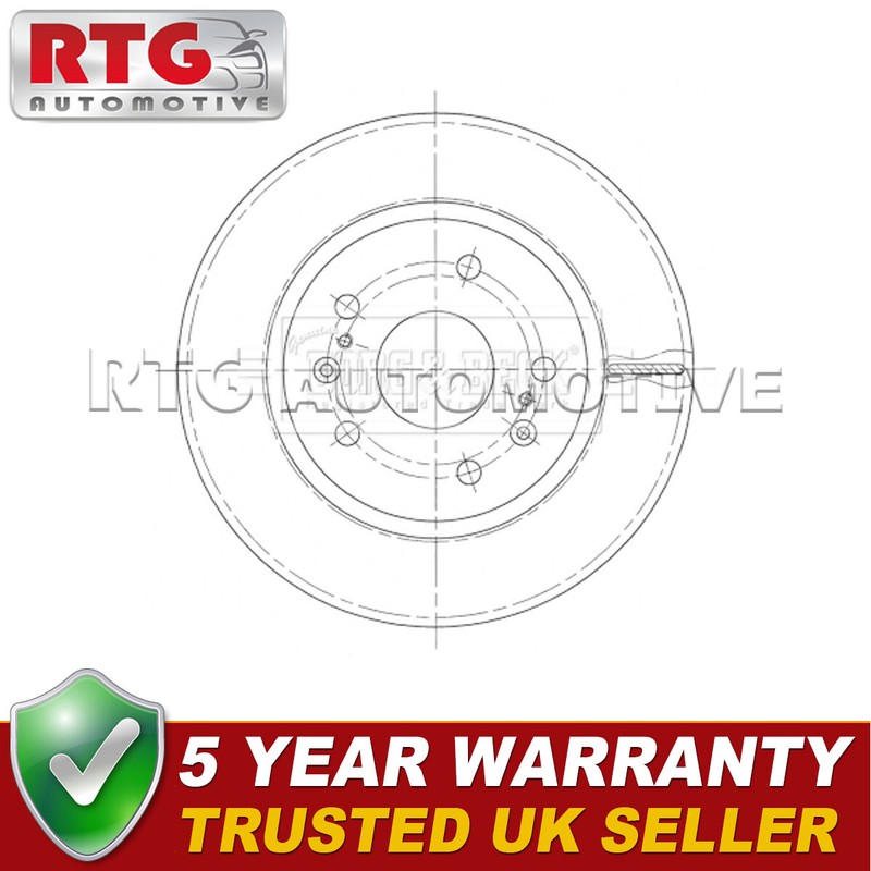 Front 1x Brake Disc Fits Suzuki Swift 2012- 1.6 5531172L00