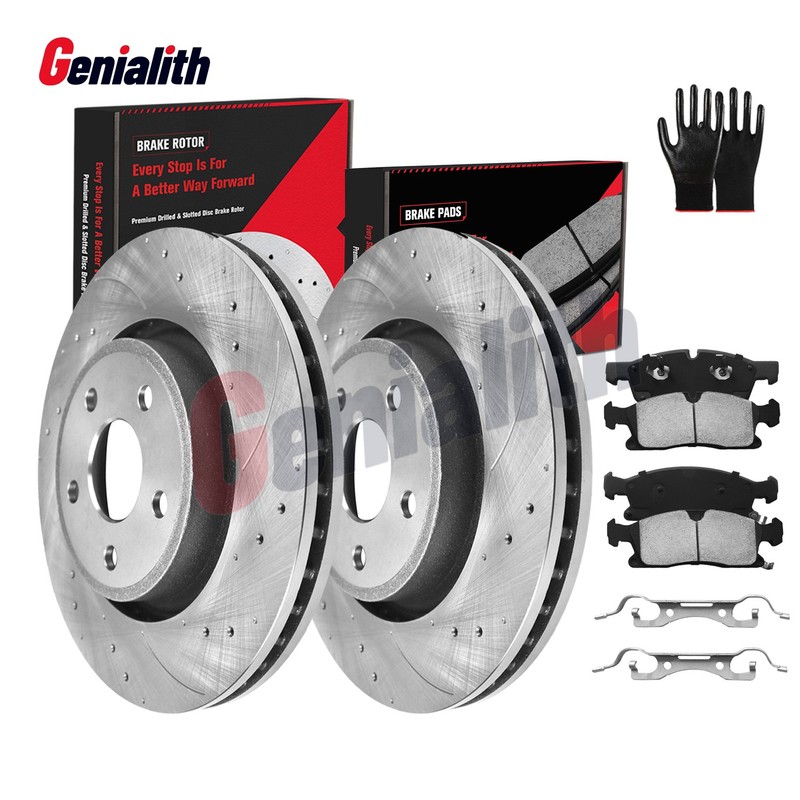 350mm Front Brake Rotors Pads For 2011-2020 Dodge Durango Jeep Grand Cherokee