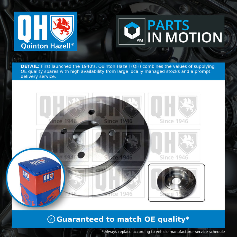 2x Brake Discs Pair Solid fits TVR CHIMAERA 3.9 Rear 93 to 03 39SE 253mm Set QH