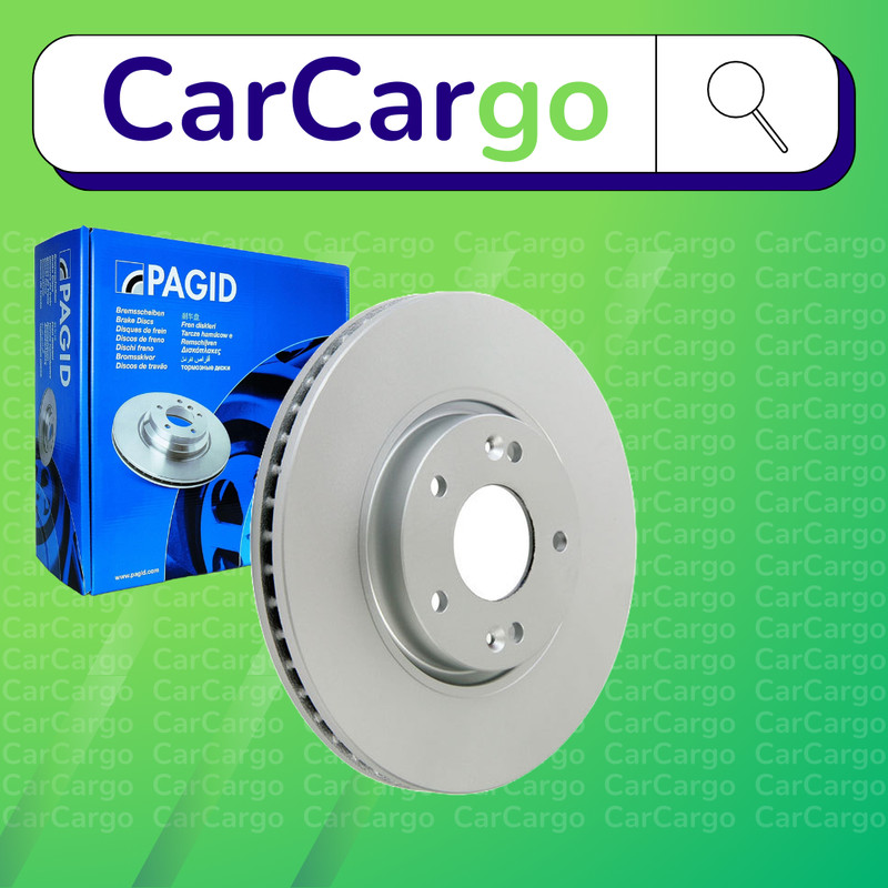 Pagid Vented Front Brake Discs Pair For Hyundai i40 2.0 GDI 2011-2019 300 mm