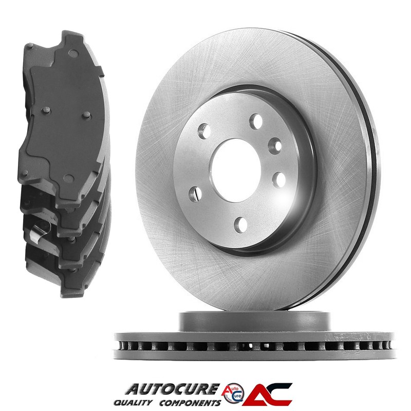 FOR VAUXHALL ASTRA 1.2 ECOFLEX 2010-2015 FRONT BRAKE DISCS PAIR & 4 PADS SET