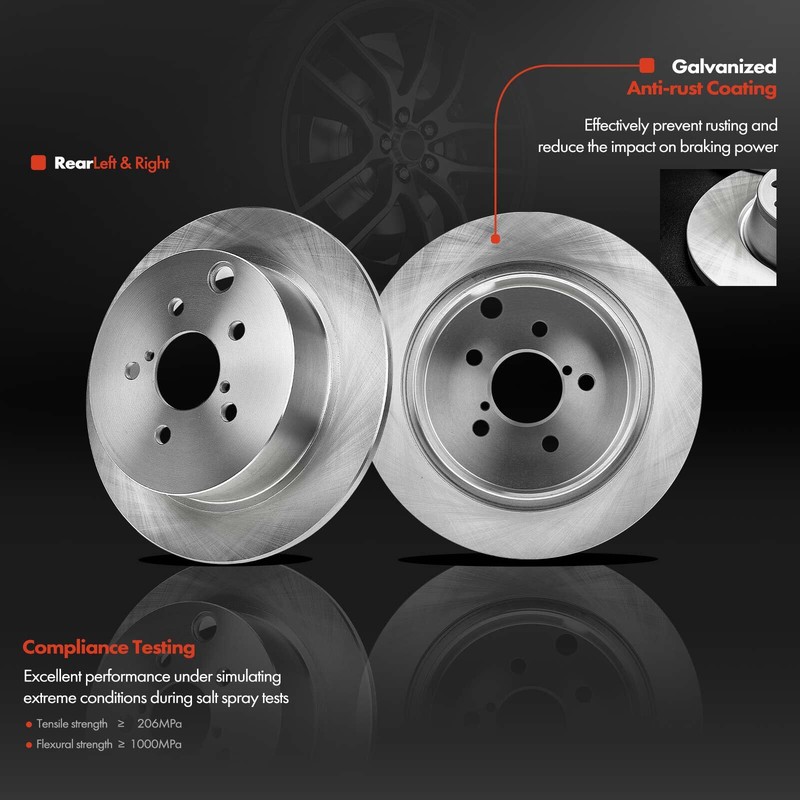Disc Brake Rotor & Pads + Wheel Hub for Subaru Impreza 2012-2016 Forester Rear gallery