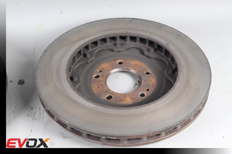 08-15 Mitsubishi Lancer Evolution X MR Front 2 piece Brake Rotors Lh Rh 62K gallery