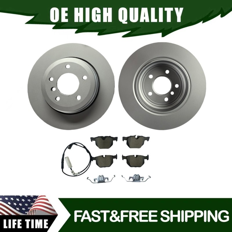 320mm Rear Brake Disc Rotors Ceramic Pads For BMW 525i 530i 2004 – 2007