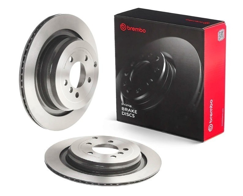 Brembo 09.9373.21 Prime UV Coated Vented Brake Rotors – Rear Pair