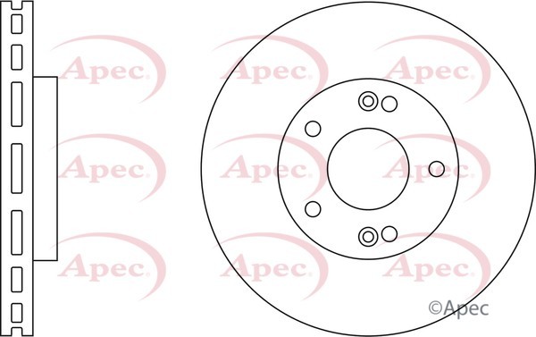2x Apec Red Front Brake Discs 280mm Fits Hyundai Kia Carens Coupe Pro Cee’d