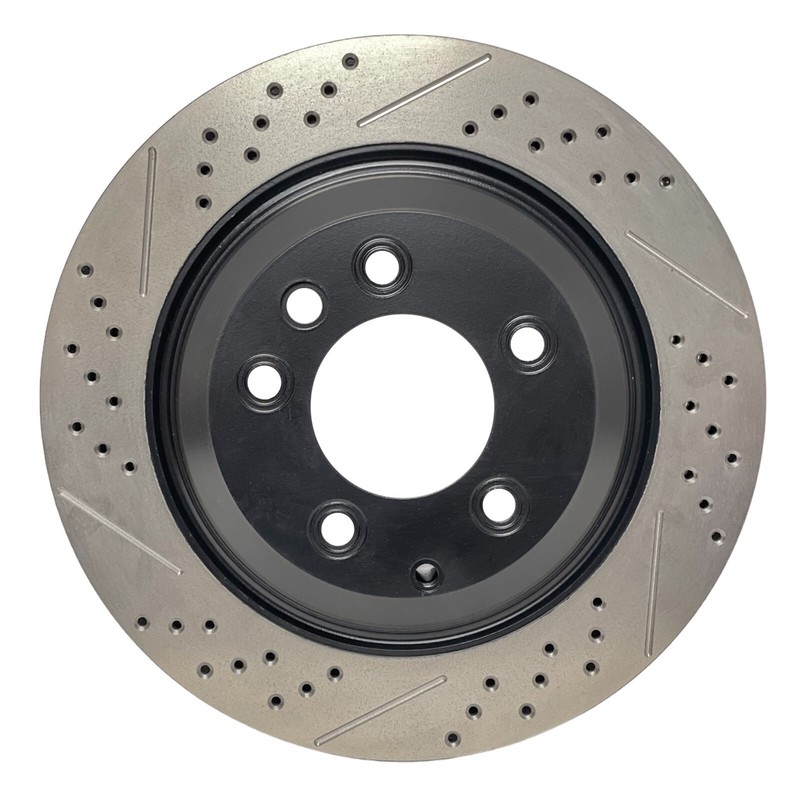 FRONT+REAR BRAKENETIC Premium Drill Slot Brake Rotors 390mm 50.37140.11 gallery