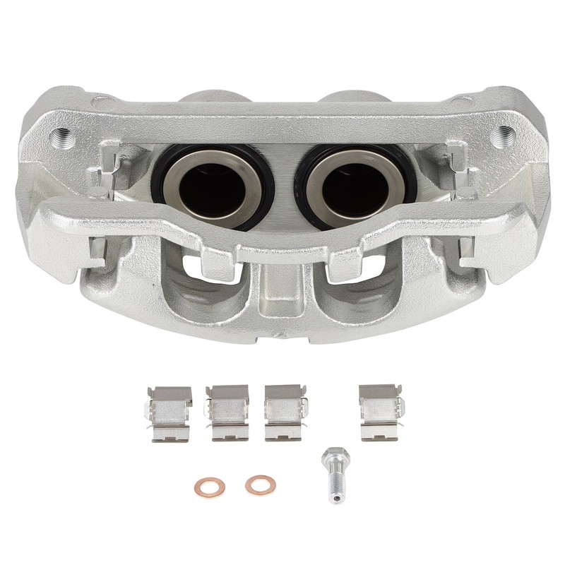 1x Brake Calipers Front Left For 2013-20 Ford F-250 Super Duty w/ Bracket Silver