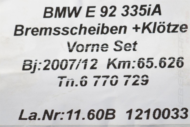 6770729 Brake Discs Pads Front 348X30MM OEM BMW 3 Series E92 LCI 330d 335i gallery