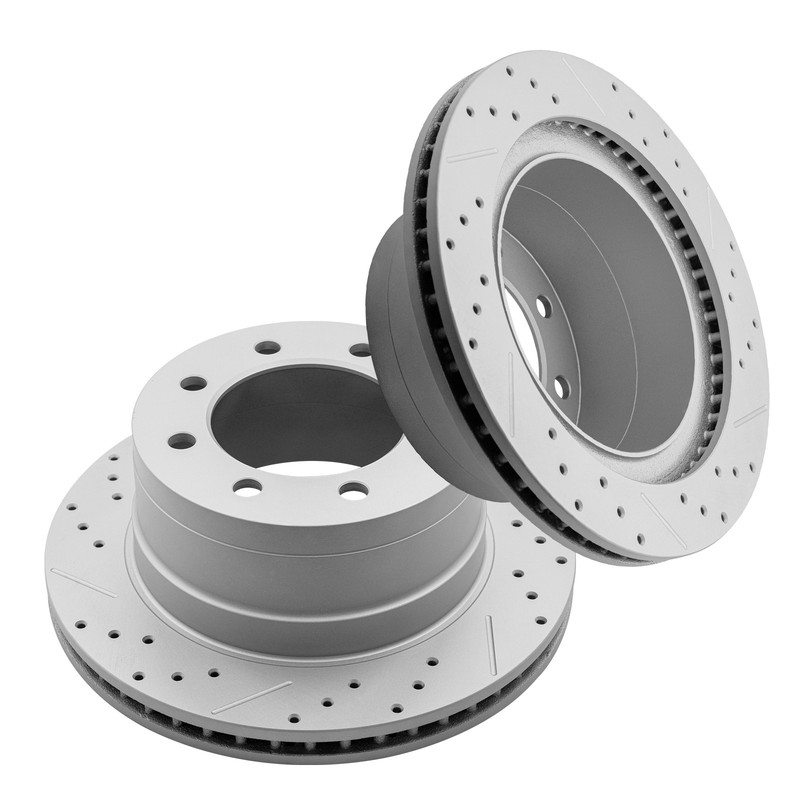 352mm Rear Disc Brake Rotors + Ceramic Pads For 2003 - 2008 Dodge Ram 2500 3500 gallery