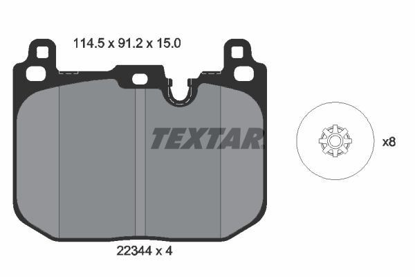 Textar Front Discs & Brake Pads Braking Service Kit Fits Mini Mini Mini Clubman gallery