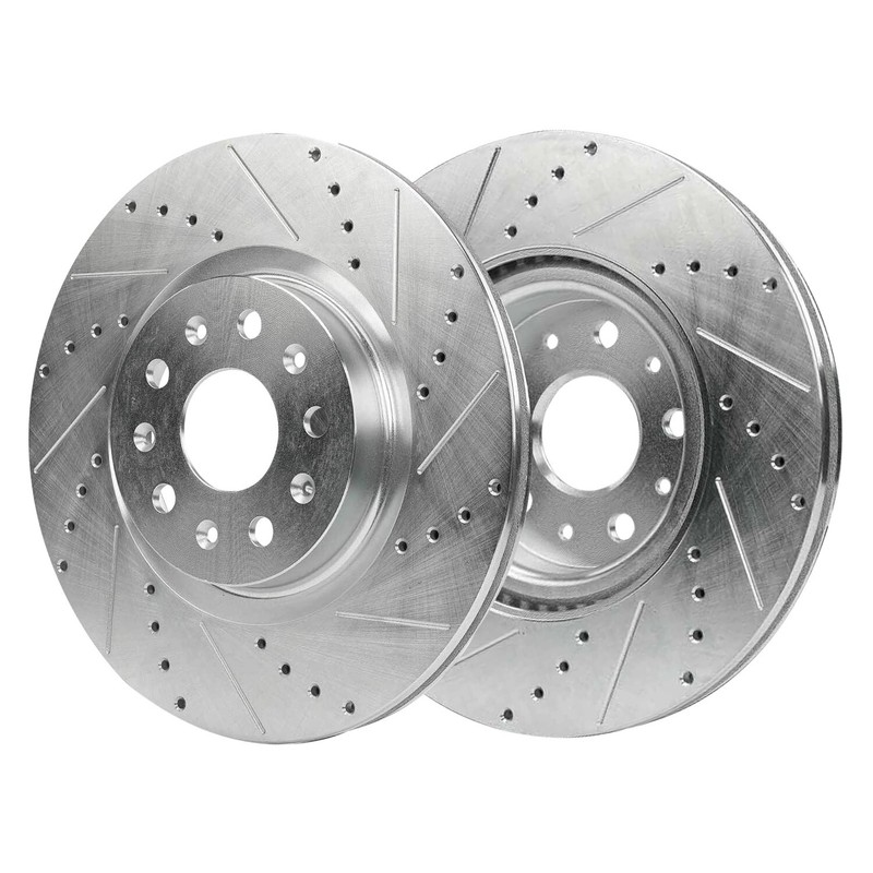 13.58'' Front Drilled Slotted Disc Brake Rotors for Cadillac CT5 CT6 CTS Camaro gallery