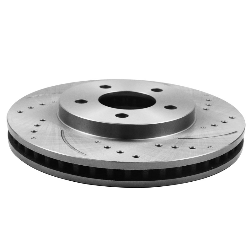 For Ford Mustang Base 4.0L V6 Front Drilled Brake Rotors + Ceramic Pads 293mm gallery
