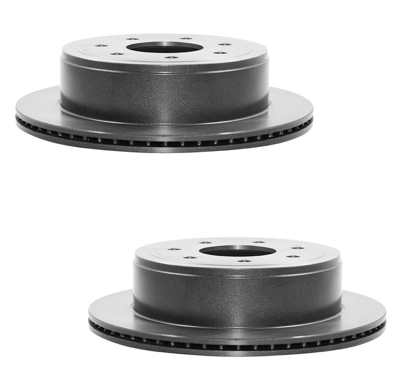 Brembo Front and Rear Brake Disc Rotors Vented UV Coated Kit for Ford F-150 2010