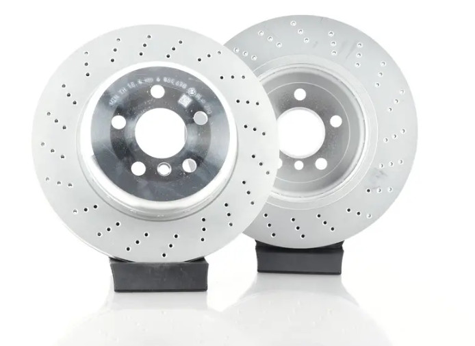 Front & Rear Brake Rotors With Brake Pads & Sensors For 2014-2020 BMW i8 Genuine gallery