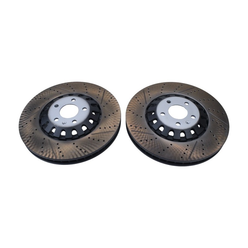 Set of 2 Rotors & Pads Front 375mm Vented Brake Disc For A6 A8 Q7 Q8 4M0615301AS gallery