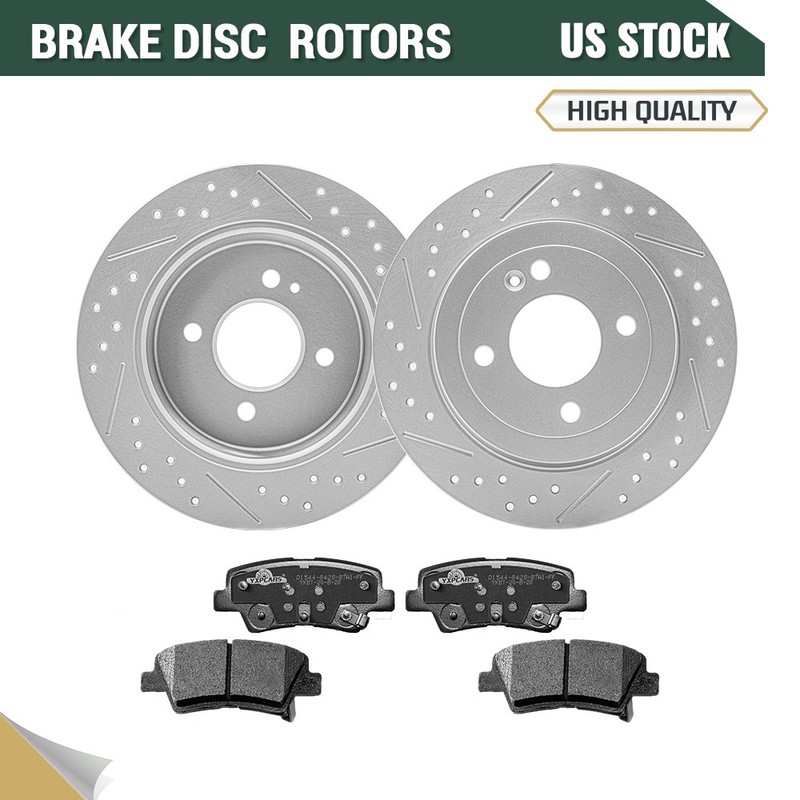 10.31 inch Rear Disc Rotors Brake Pads for 2012 – 2017 Hyundai Accent Kia Rio
