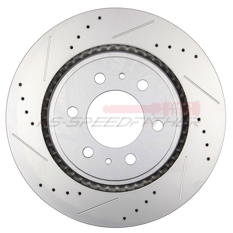 2X Front Brake Rotors + 4X Ceramic Pads For 2010-2017 Ford F150 Drill Slot gallery